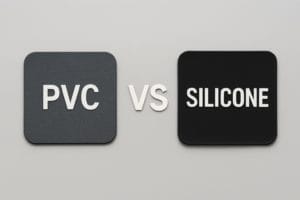 pvc vs silicone text graphic