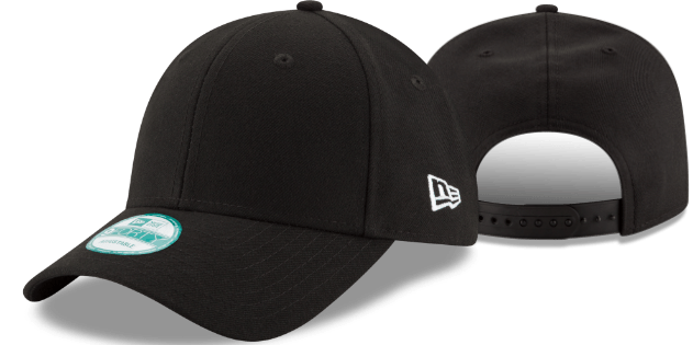 new era black custom hat