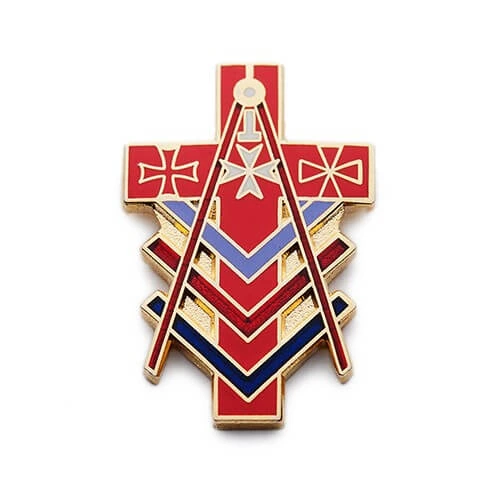 cross with books pin