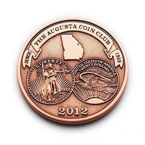 2012 bronze coin