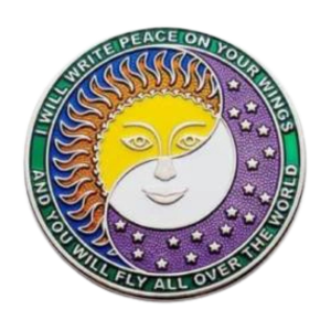 custom i will write peace on your wings coin