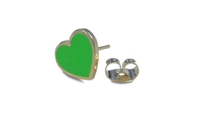 Hard enamel earring