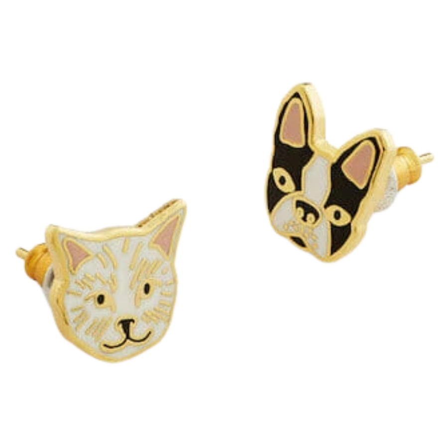 custom cat and dog earrings