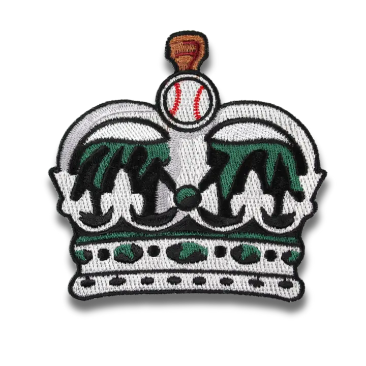 crown embroidered patch
