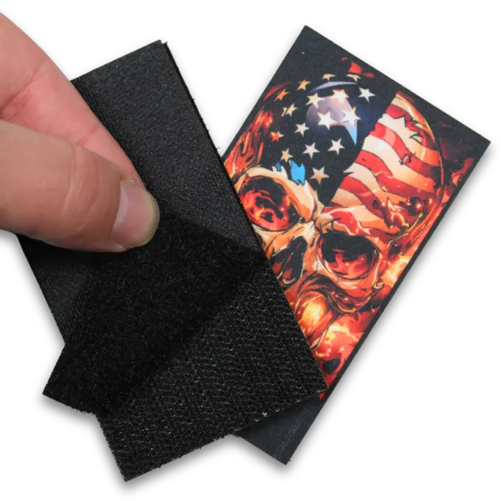 skull firefighter patch with backing