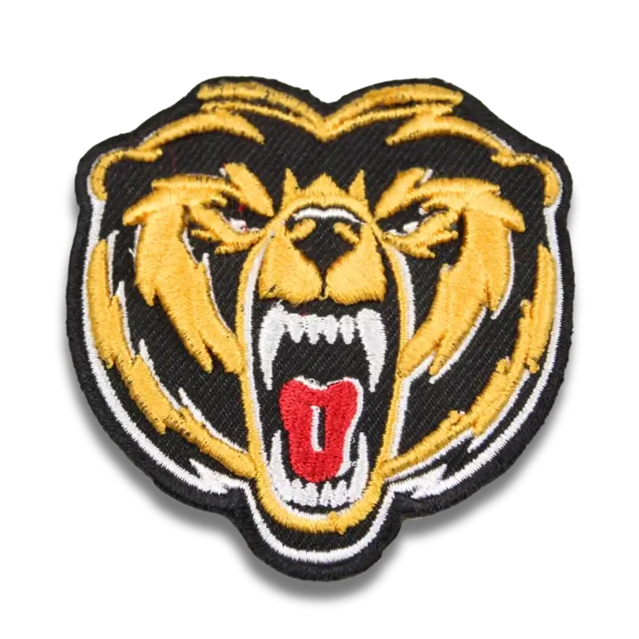 tiger patch red and yellow custom made