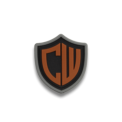 Shield Shaped CW Custom PVC Label