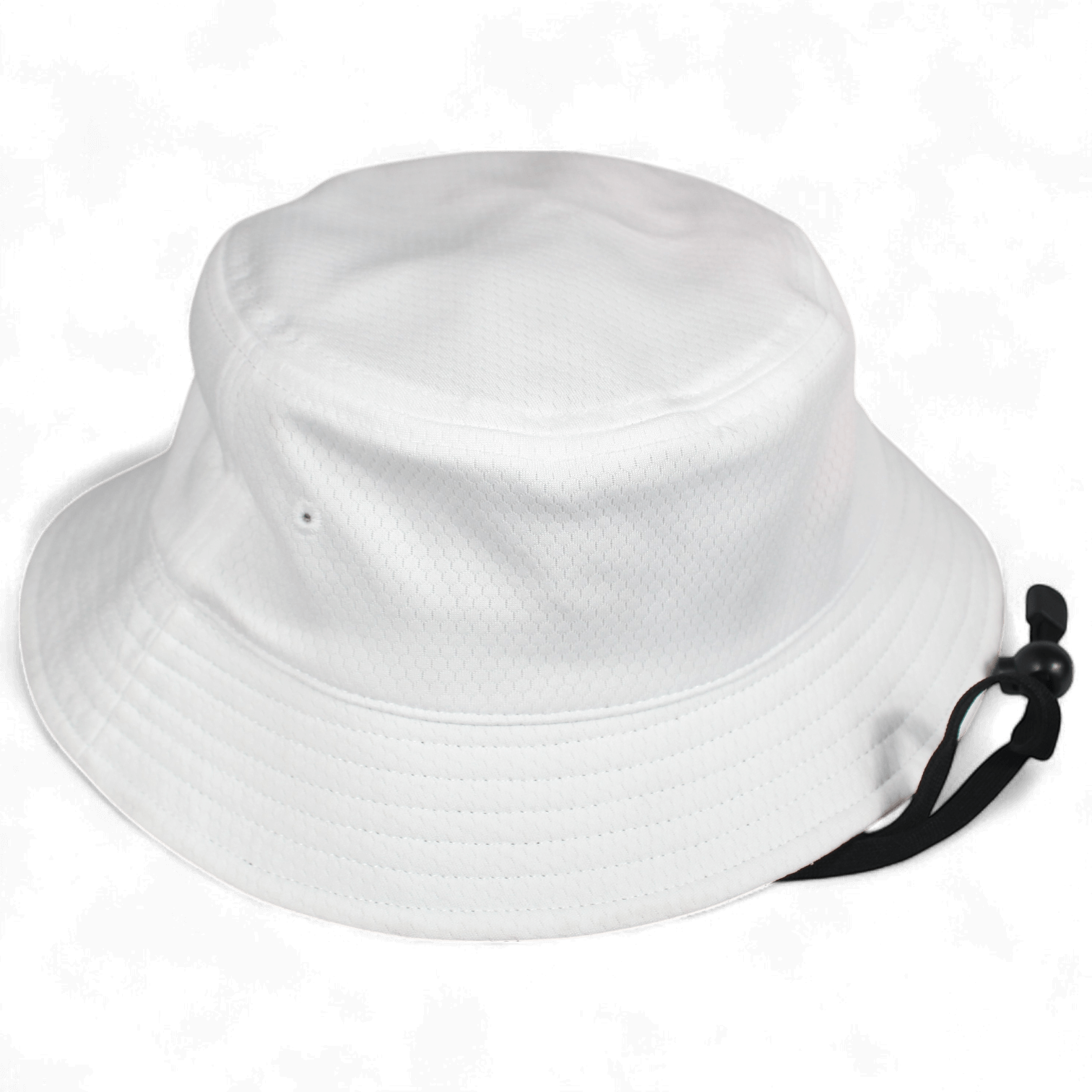 white bucket hat