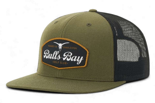 Richardson 511 Flat Bill Trucker with woven patch